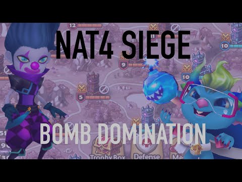 SIEGE NAT 4 TOWER DOMINATION! BOMBER OP IN 2v3! - Summoners War