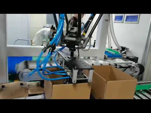 pick & place robot, automatic pick and place, automatic case packing