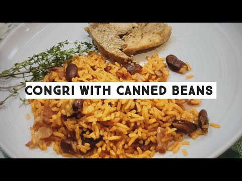 RED BEANS AND RICE | CONGRI RICE WITH CANNED BEANS