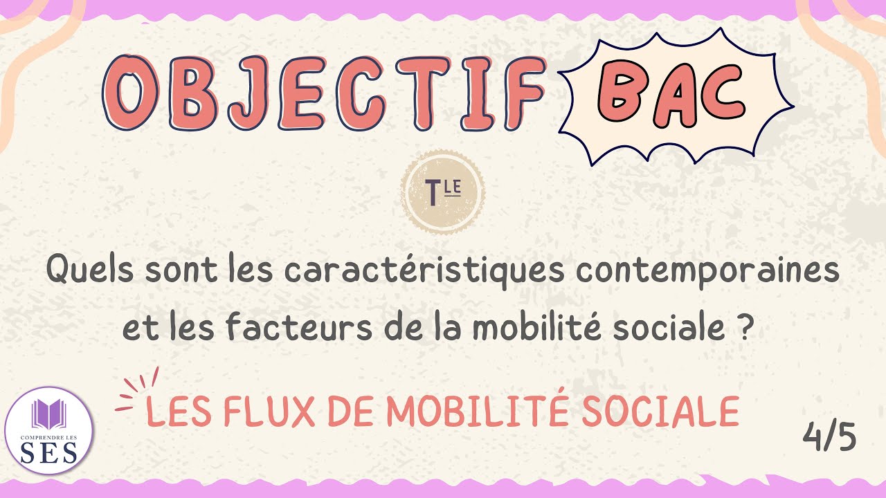 [BAC] Cours Mobilité Sociale - Analyse des flux de mobilité sociale