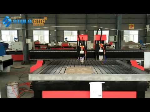 Industrial 3D Stone CNC Machine with Dual Spindles for Sale