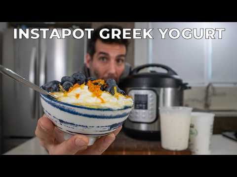 How to make the BEST Instapot Greek Yogurt - time, temperature and cost. #cheap #greekyogurt