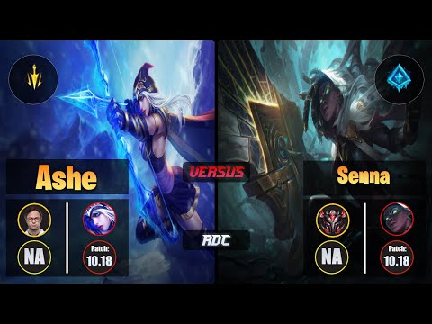 Jensen ASHE (ADC) [Lethal Tempo] VS SENNA - Grandmaster NA Patch 10.18