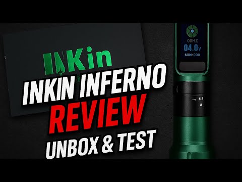 Inkin Inferno Tattoo Machine Unboxing & Test! | Budget Wireless Review