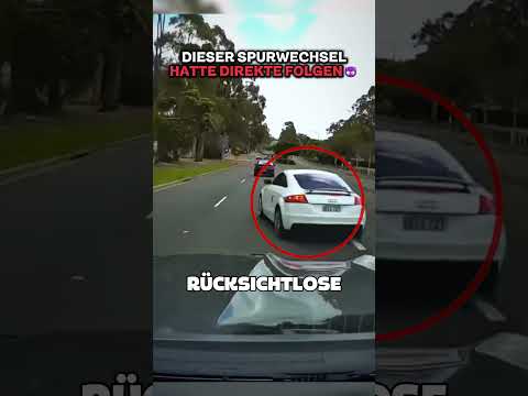 Audi-Fahrer fährt rücksichtslos und bekommt die Quittung!