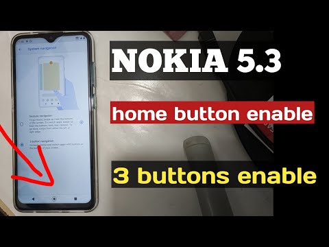 Nokia 5.3 home key buttons, Navigation button 3 button enable by mnr tech