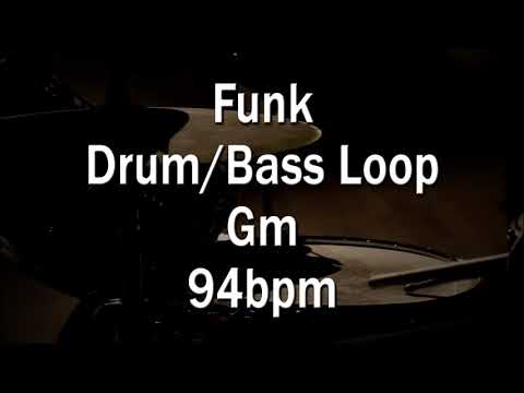 Funk Drum/Bass Loop in Gm - 94bpm