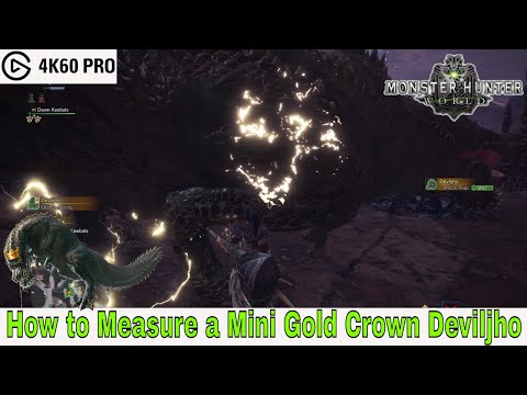 Monster Hunter: World - How to Measure a Mini Gold Crown Deviljho Video