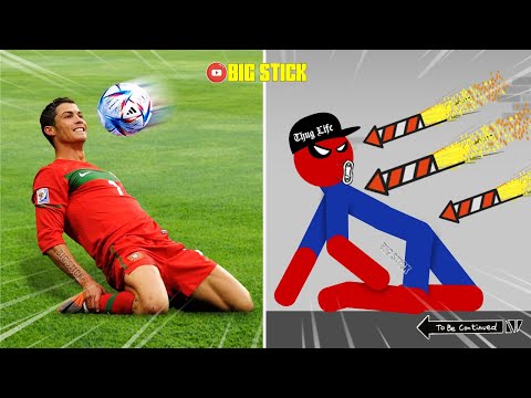 20 Min Real Football vs Stickman | Stickman Dismounting funny moments | Big Stick #2