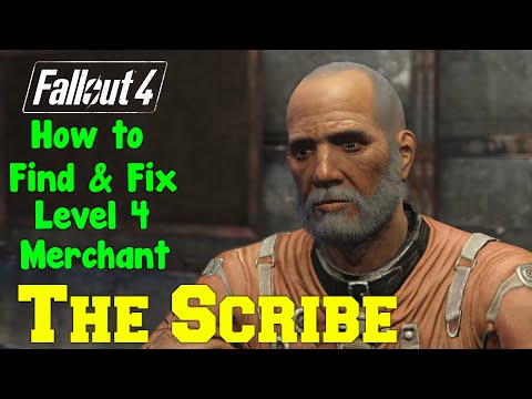Fallout 4: How to Find & Fix The Scribe | LEVEL 4 ARMOR MERCHANT