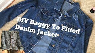 DIY Denim Jacket | BAGGY TO FITTED
