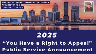 Jefferson County Property Valuation Administrator 2025 You Have A Right to Appeal PSA
