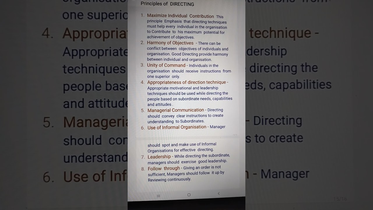 Principles of DIRECTING. Ch.-7 Directing Cl.12 Business Studies