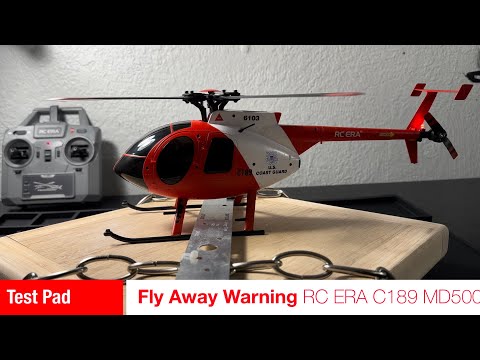 Test Pad - Fly Away Warning for RC ERA C189 MD500