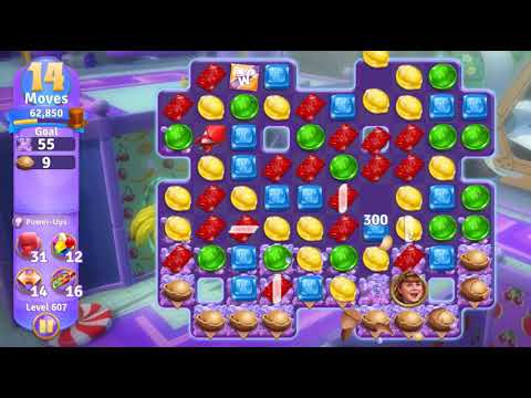 Wonka's World of Candy Level 607 NO BOOSTERS - A S GAMING ✔