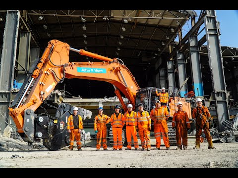John F Hunt Regeneration, dismantling and demolition at Shotton Mill, North Wales