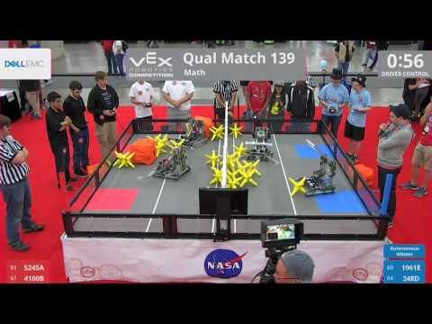 2017 VRC Math Q139 - 5245A 4100B vs 1961E 248D - 19 to 18