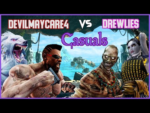 KI Casuals with DrewLies - Sabrewulf/TJ Combo vs Shin Hisako/Kan Ra - Killer Instinct