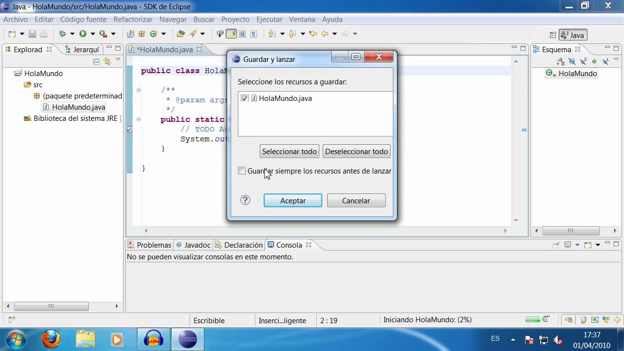 Laboratory number 8. Java Programming (and II)