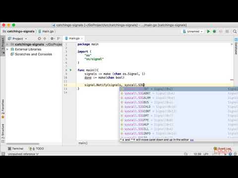 Hands on with Go Catching Signals|packtpub com