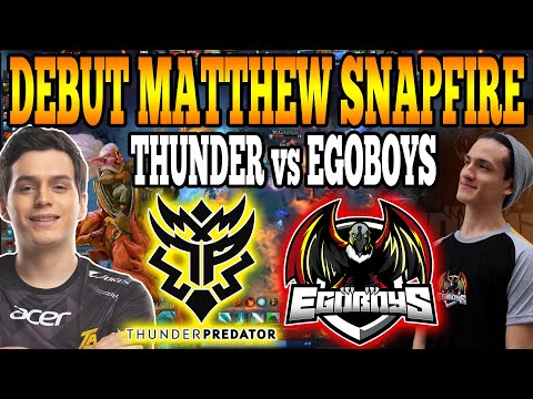 DEBUT MATTHEW SNAPFIRE!! THUNDER vs EGOBOYS [BO2] MOVISTAR LPG SEASON #3