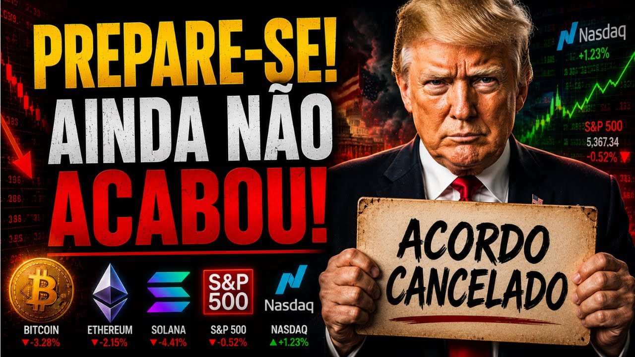 BITCOIN SEGUE EM QUEDA! ACORDO EUA X IRÃ CANCELADO?