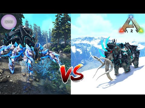 MYTH SPIDER EMPEROR VS MYTH KING MAMMOTH: ARK: Survival Evolved