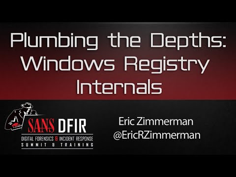 DFIR Summit 2016: Plumbing the Depths - Windows Registry Internals