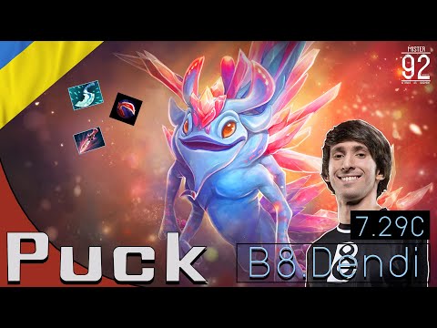 B8.Dendi [Puck] Midlane and how to play like proplayer - Full game on ranked match