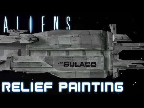 USS Sulaco relief painting