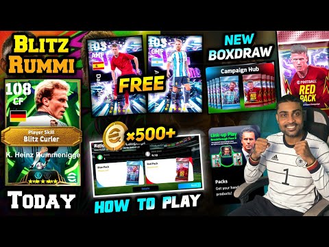 108 Blitz Rummi😱 + Free ×2 Showtimes In EFootball 26 |500+ Coins & New Link Up| How To Play Campaign