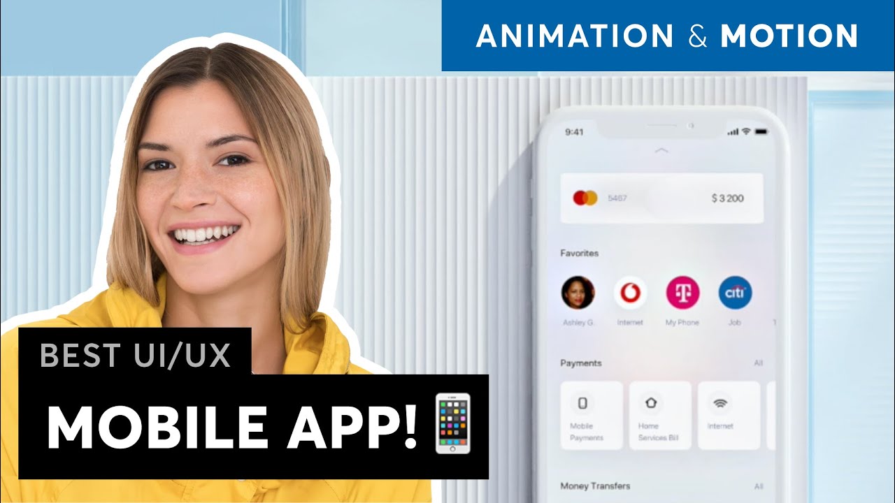 Animation UX/UI Design inspiration! feat. AMAZING Bank App UI