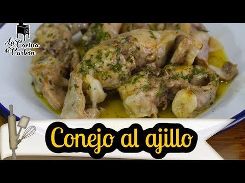 CONEJO AL AJILLO 🐇 Receta Fácil