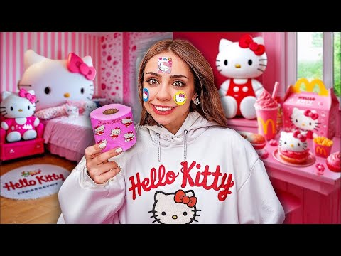 24 HOURS OF HELLO KITTY😱🐱