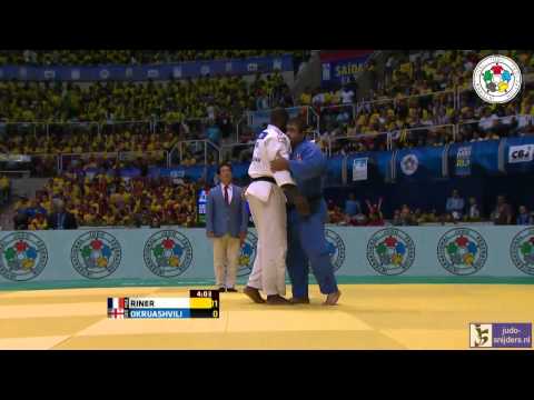 Judo 2013 World Championship Rio de Janeiro: Riner (FRA) - Okruashvili (GEO) [+100kg] semi-final