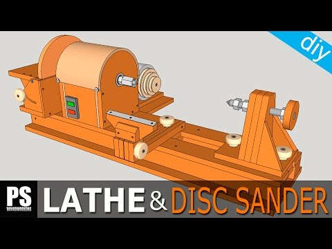 自作旋盤＆ディスクサンダー Part1 (Homemade Lathe & Disc Sander Part1)