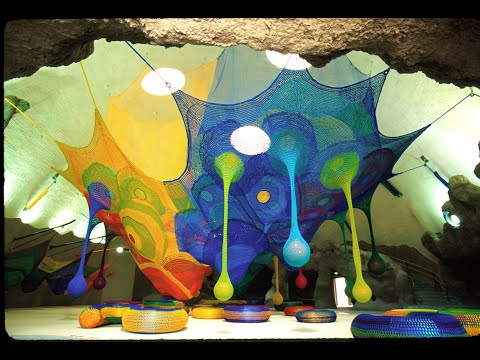 Crocheted playgrounds by artist Toshiko Horiuchi MacAdam