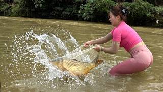 Full Video: Fishing on Rivers, Fishing During the Flood Season, The Fish Haul Left Everyone Shocked