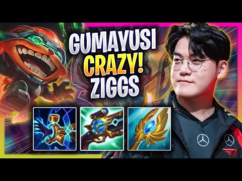 GUMAYUSI CRAZY GAME WITH ZIGGS! - T1 Gumayusi Plays Ziggs ADC vs Jhin! | Season 2024