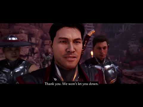 Kenshi, Johnny Cage and Kung Lao meets Baraka