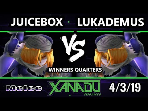 S@X 296 SSBM - Juicebox (Sheik) Vs. Lukademus (Sheik) - Smash Melee Winners Quarters