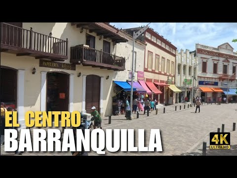 The Real Streets Of BARRANQUILLA COLOMBIA | El Centro - Walking Tour 4K
