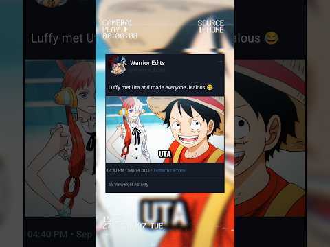 Luffy met Uta and made everyone Jealous #onepiece