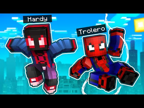 Trolero - WE BECOME SPIDERMAN and MILES MORALES in MINECRAFT!