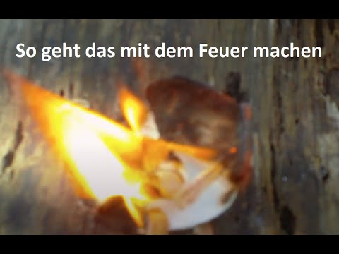 Bushcraft - Das erste mal mit dem Feuerstahl Feuer machen!