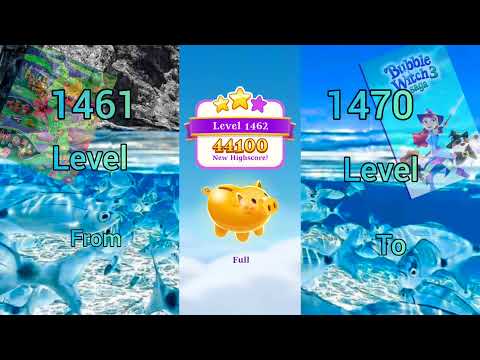 Bubble Witch ~ Play This Level ⭐ 1461 To 1470 ⭐  Saga 3