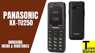 Panasonic KX-TU250 - Unboxing / Menu & Ringtones / Dzwonki - Classic Phone