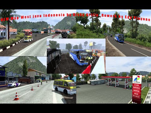 NEW Map West java Indonesia by Risky Arifin ,Rework by Edy Playone. ETS 2 V1.42,1.43