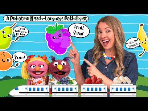 Fruit Finger Family Song + Toddler Speech & Food Play | Learn to Talk with Ms. LoLo