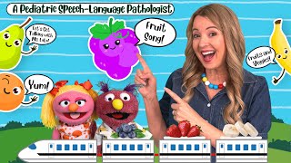 Fruit Finger Family Song + Toddler Speech & Food Play | Learn to Talk with Ms. LoLo